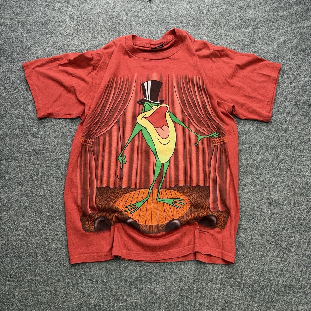 Vintage Michigan‎ J. Frog Double Sided Tee 90s Warner Bros. Changes Shirt SZ L